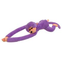Macaco Pelúcia Agarradinho 3 cores c/ tiras autocolantes 60cm esticado