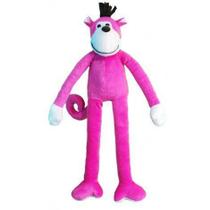 Macaco Pernão Pelúcia Rosa 56 cm Antialérgico