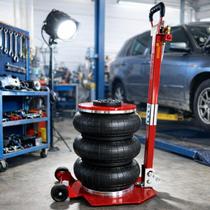 Macaco Pneumático 3 Toneladas Sanfonado 3 Gomos 5 Segundos Inflável AIrbag Automotivo MP3G