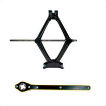 Macaco Tipo Sanfona Universal 2000kg com Chave Carro Passeio Automotivo Mecanica