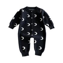 Macacões De Bebê De Outono Com Mangas Longas, Suéteres De Tricô Para Recém-Nascidos, Macacões Para