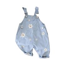Macacões De Verão Para Bebês Meninos E Meninas Com Bordado, Sem Mangas, Em Tricô, Com Alças Macacões De Verão Para Bebês Meninos E Meninas Com Bordado, Sem Mangas, Em Tricô, Com Alças
