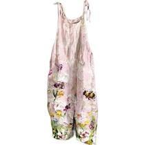 Macacões elegantes MARSVOVO, femininos, festa noturna, verão, boho, macacão casual, solto, com estampa floral, perna larga, macacão e macacão casuais, 3GG Macacões elegantes MARSVOVO, femininos, festa noturna, verão, boho, macacão casual, solto, com estampa floral, perna larga, macacão e macacão casuais, 3GG