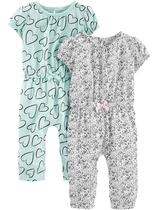 Macacões modernos Simple Joys da Carter's Baby Girls 3-6M