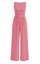 Macacões PRETTYGARDEN One Piece para mulheres sem mangas rosa Macacões PRETTYGARDEN One Piece para mulheres sem mangas rosa