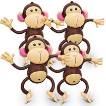 Macacos infláveis, pacote com 4 macacos grandes, 68 cm, macacos infláveis Macacos infláveis, pacote com 4 macacos grandes, 68 cm, macacos infláveis