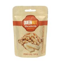 Macadâmia Coberta de Chocolate Branco QueenNut 100g Macadâmia Coberta de Chocolate Branco QueenNut 100g
