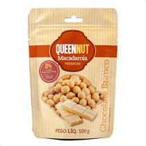 Macadâmia Drageada Chocolate Branco Premium Queennut 100g