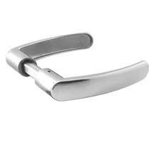 Maçaneta Alavanca Aliança para Fechadura Trinco De Porta Madeira Inox Cromada Linha Premium 86617