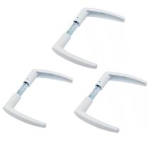 Maçaneta Alavanca Branca Para Porta Tamanho Universal Stam Maçaneta Alavanca Branca Para Porta Tamanho Universal Stam
