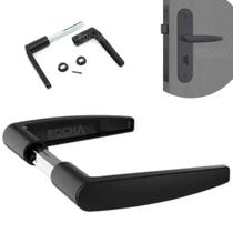 Maçaneta Alavanca Para Porta Tamanho Universal Stam Nas cores Branco, Cromado e Preto Fosco Maçaneta Alavanca Para Porta Tamanho Universal Stam Nas cores Branco, Cromado e Preto Fosco