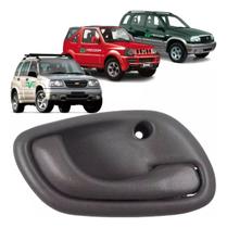 Maçaneta da porta chevrolet gm tracker suzuki grand vitara 1998 á 2009 dianteira interna lado direito - cinza