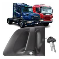 Maçaneta da porta externa scania série iv após 98 esquerda c/ chave - original