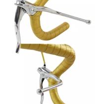 Maçaneta De Freio Bicicleta Aluminio V-brake Cromada Dupla