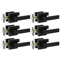 Maçaneta de porta AIKKIL Matte Black Interior Knob Knob Keyless (pacote com 6) Maçaneta de porta AIKKIL Matte Black Interior Knob Knob Keyless (pacote com 6)