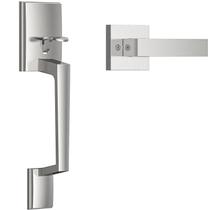 Maçaneta de porta Brightify Modern Exterior com alavanca de porta de passagem Maçaneta de porta Brightify Modern Exterior com alavanca de porta de passagem