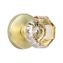 Maçaneta de porta CLCTK Champagne Crystal Gold Satin Latão