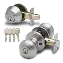 Maçaneta de porta com chave semelhante com combinação Deadbolt Copper Creek Maçaneta de porta com chave semelhante com combinação Deadbolt Copper Creek