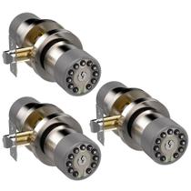 Maçaneta de porta com teclado BOTHSTAR Keyless Entry Code Lock Nickel 3Pk
