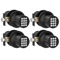 Maçaneta de porta com teclado HIDALIFE Keyless Entry, preto fosco
