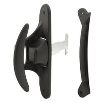 Maçaneta de porta com tela deslizante Prime-Line A 215 preta 11 cm Maçaneta de porta com tela deslizante Prime-Line A 215 preta 11 cm