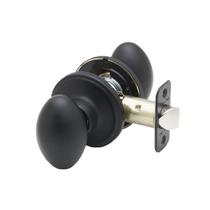 Maçaneta de porta Copper Creek EK2020BC Egg Passage Function preta