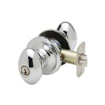 Maçaneta de porta Copper Creek EK2040PS Entrada com chave de ovo em aço inoxidável polido