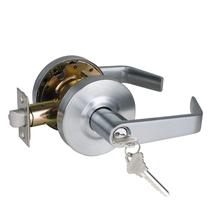 Maçaneta de porta de armazém comercial HISAFE Grade 2 Satin Chrome Maçaneta de porta de armazém comercial HISAFE Grade 2 Satin Chrome