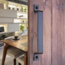 Maçaneta de porta de celeiro Pull VivaLight Rustic 25 cm em aço preto Maçaneta de porta de celeiro Pull VivaLight Rustic 25 cm em aço preto