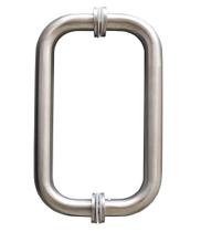 Maçaneta de porta de chuveiro CKB 8 de vidro de trás para trás em níquel escovado Maçaneta de porta de chuveiro CKB 8 de vidro de trás para trás em níquel escovado