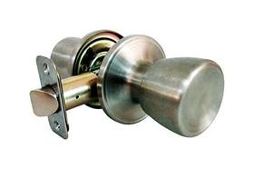 Maçaneta de porta de passagem Faultless Tulip Satin em aço inoxidável