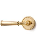 Maçaneta de porta de passagem MRML em alumínio dourado escovado 6,7 cm rosa