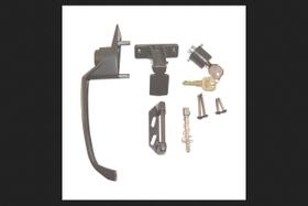 Maçaneta de porta de tela Barton Kramer 4,4 cm em aço bronze