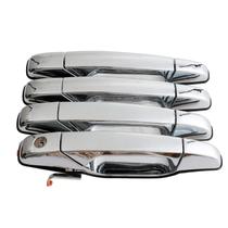 Maçaneta de porta externa Nakuuly Chrome 4 PCS para Cadillac Chevy