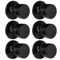 Maçaneta de porta fictícia HOSOM Matte Black Interior/Exterior sem chave