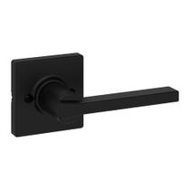 Maçaneta de porta fictícia Kwikset Casey Matte Black Non-Turning