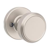 Maçaneta de porta fictícia Kwikset Maven Satin Nickel Non-Turning