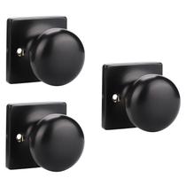 Maçaneta de porta GOBEKOR Single Dummy Black Stainless Steel