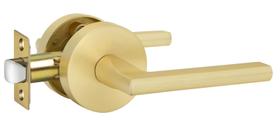 Maçaneta de porta goldenwarm Brushed Gold Passage Heavy Duty, 1 pacote