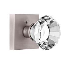 Maçaneta de porta HIEMEY Privacy Glass Crystal Interior Lock Nickel