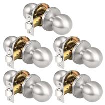 Maçaneta de porta KNOBWELL Brushed Nickel Passage em aço inoxidável Maçaneta de porta KNOBWELL Brushed Nickel Passage em aço inoxidável