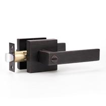 Maçaneta de porta KNOBWELL, interior de bronze com fechadura de privacidade, pacote com 4 Maçaneta de porta KNOBWELL, interior de bronze com fechadura de privacidade, pacote com 4