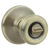 Maçaneta de porta Kwikset 300T 5 CP RCL RCS BBPKG Tylo Bed/Bath em latão antigo Maçaneta de porta Kwikset 300T 5 CP RCL RCS BBPKG Tylo Bed/Bath em latão antigo