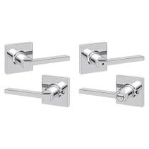 Maçaneta de porta Kwikset Casey Hallway Passage and Bed/Bath, pacote com 2