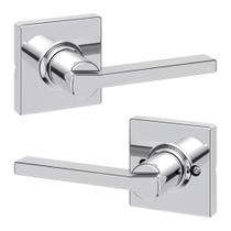 Maçaneta de porta Kwikset Casey Interior Passage em cromo polido Maçaneta de porta Kwikset Casey Interior Passage em cromo polido