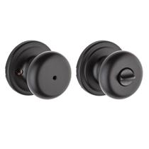 Maçaneta de porta Kwikset Hancock Interior Privacy Black Matte Black Maçaneta de porta Kwikset Hancock Interior Privacy Black Matte Black