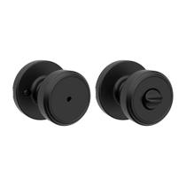 Maçaneta de porta Kwikset Maven Interior Privacy, redonda, preta fosca