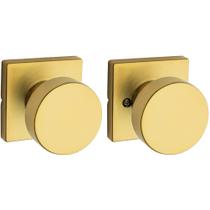 Maçaneta de porta Kwikset Pismo Interior Passage em latão acetinado