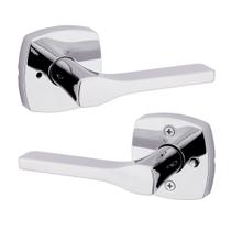 Maçaneta de porta Kwikset Tripoli Privacy, cromada polida, sem chave Maçaneta de porta Kwikset Tripoli Privacy, cromada polida, sem chave