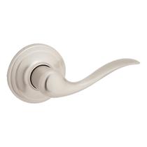 Maçaneta de porta Kwikset Tustin Dummy Satin Nickel Non-Turning